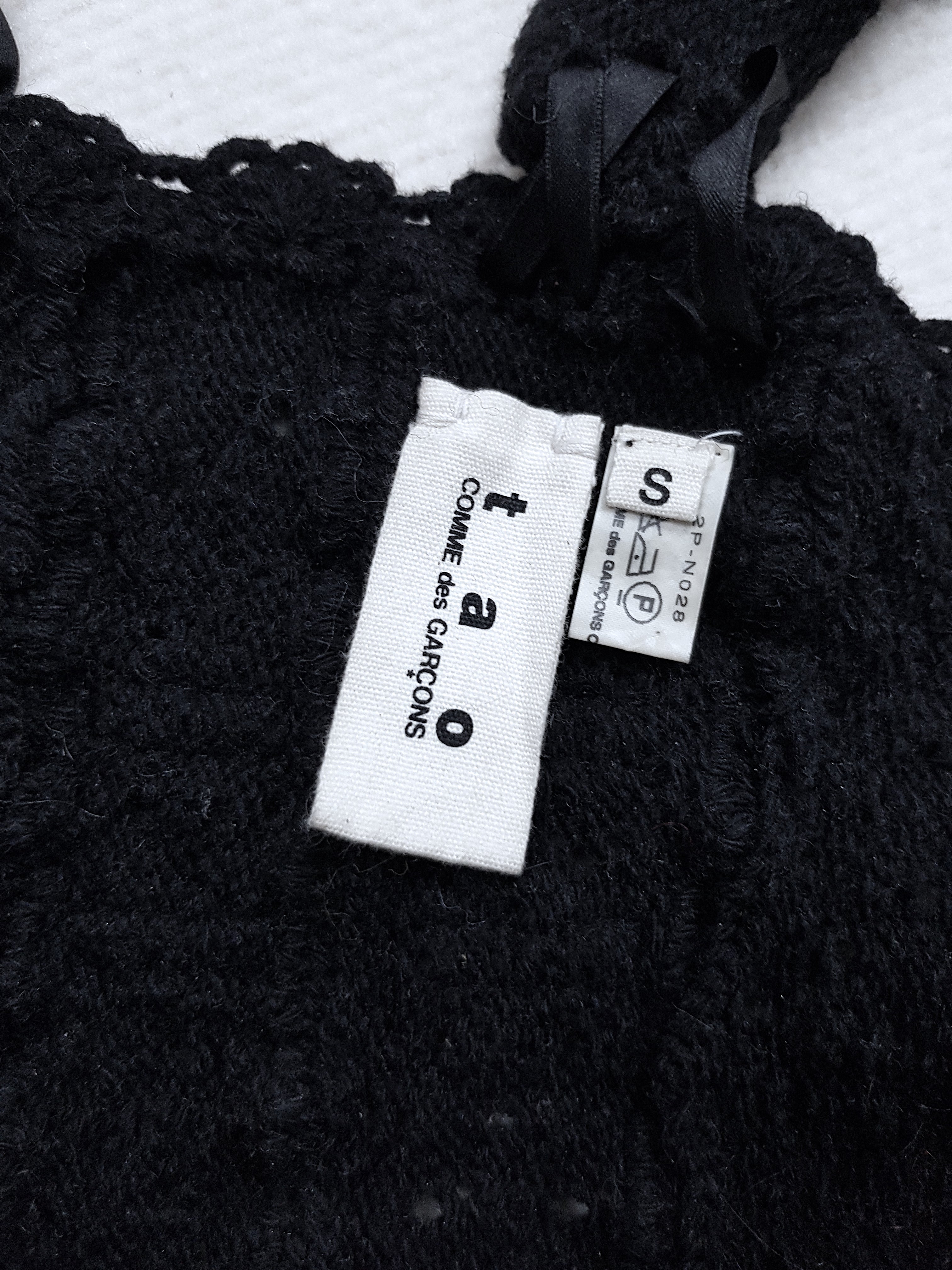 COMME DES GARÇONS by TAO Wool knitted victorian Corset 2006