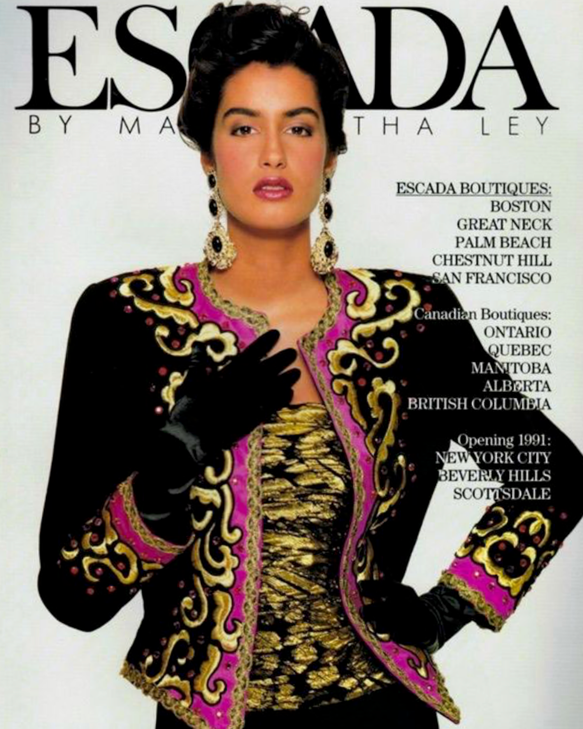 ESCADA statement velvet embroidered jacket 1980