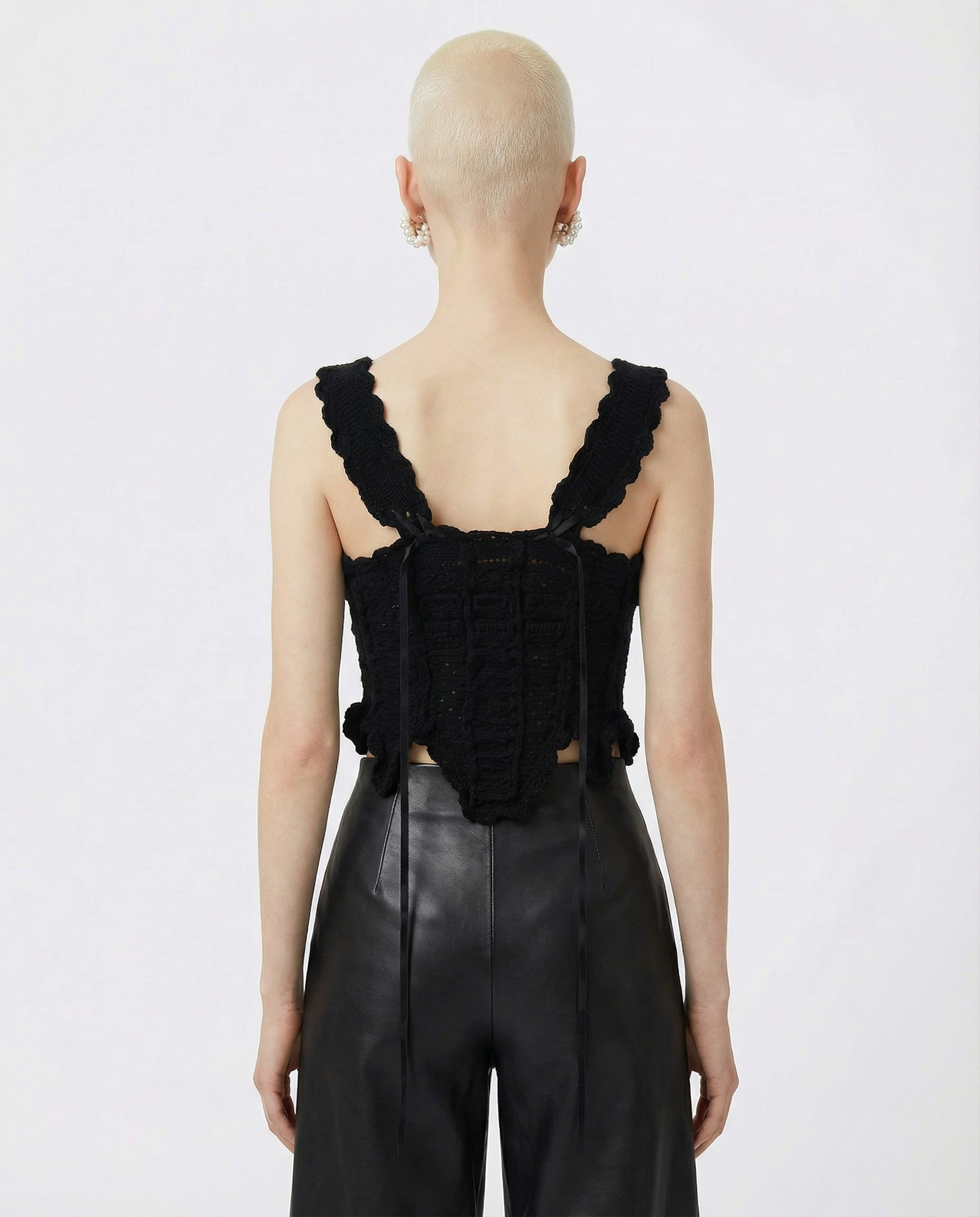 COMME DES GARÇONS by TAO Wool knitted victorian Corset 2006