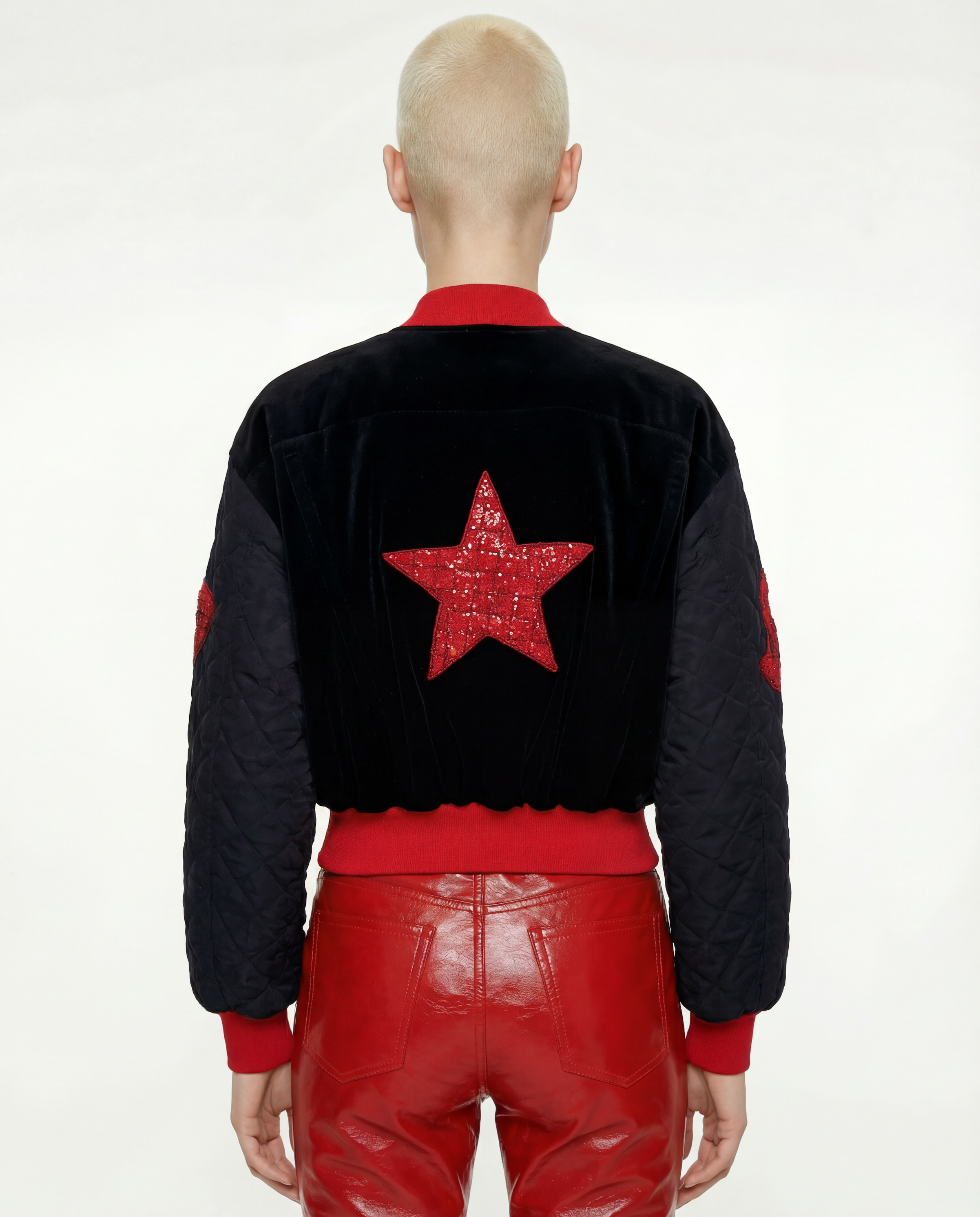 ESCADA Embellished Velvet Bomber Jacket circa 1990