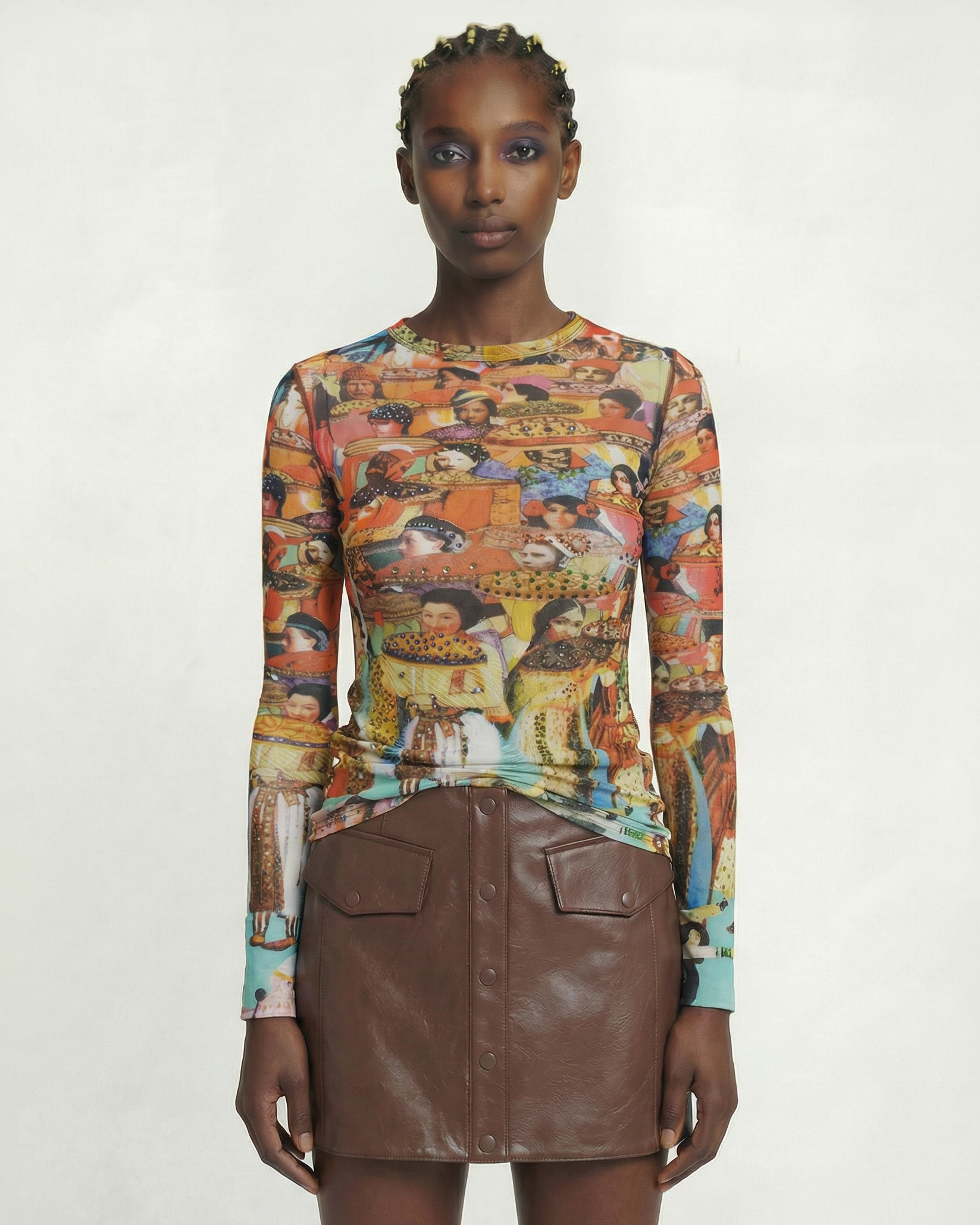 JEAN PAUL GAULTIER Collector "Around the World" mesh shirt 2000