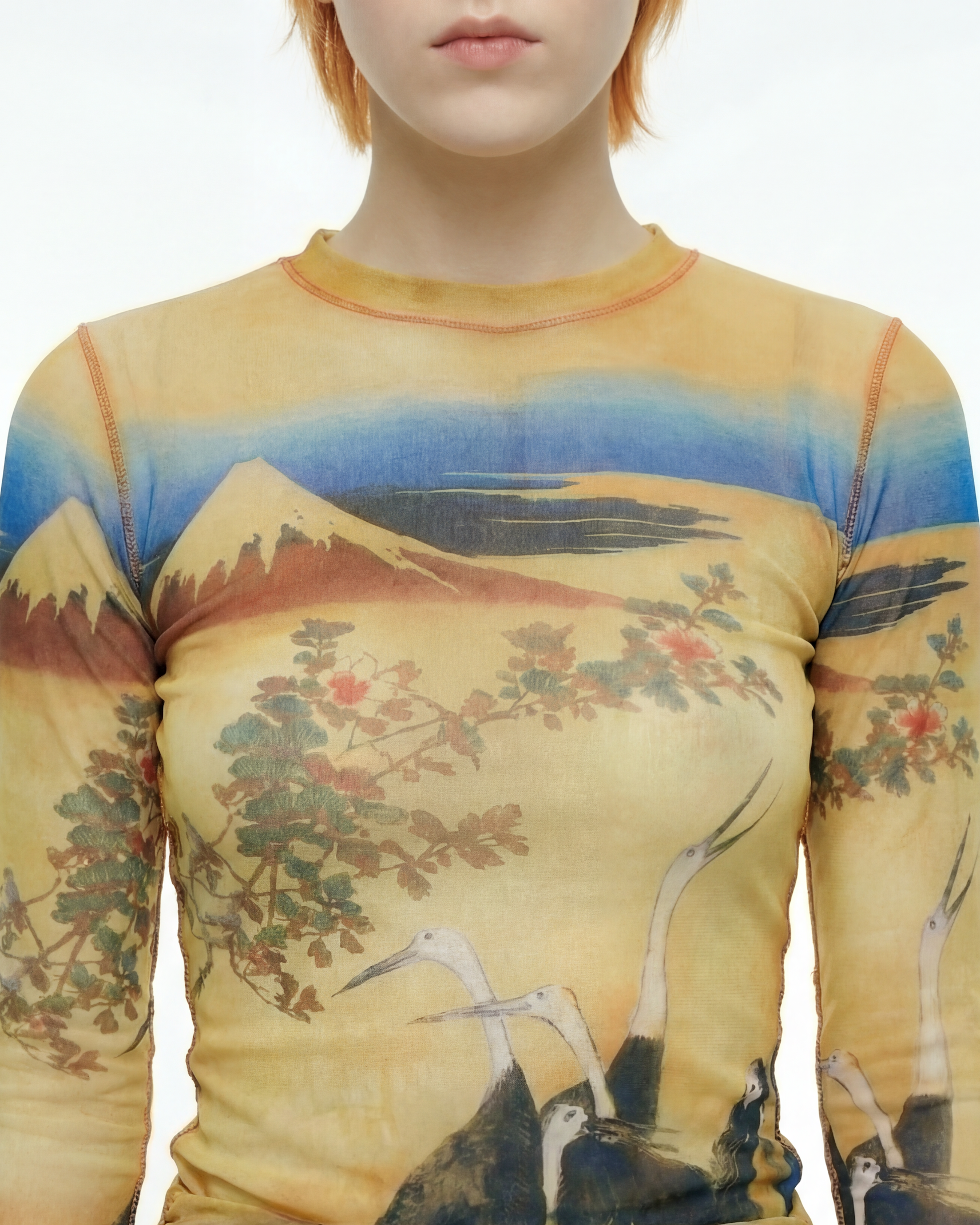 JEAN PAUL GAULTIER Mount Fuji mesh set SS 1999