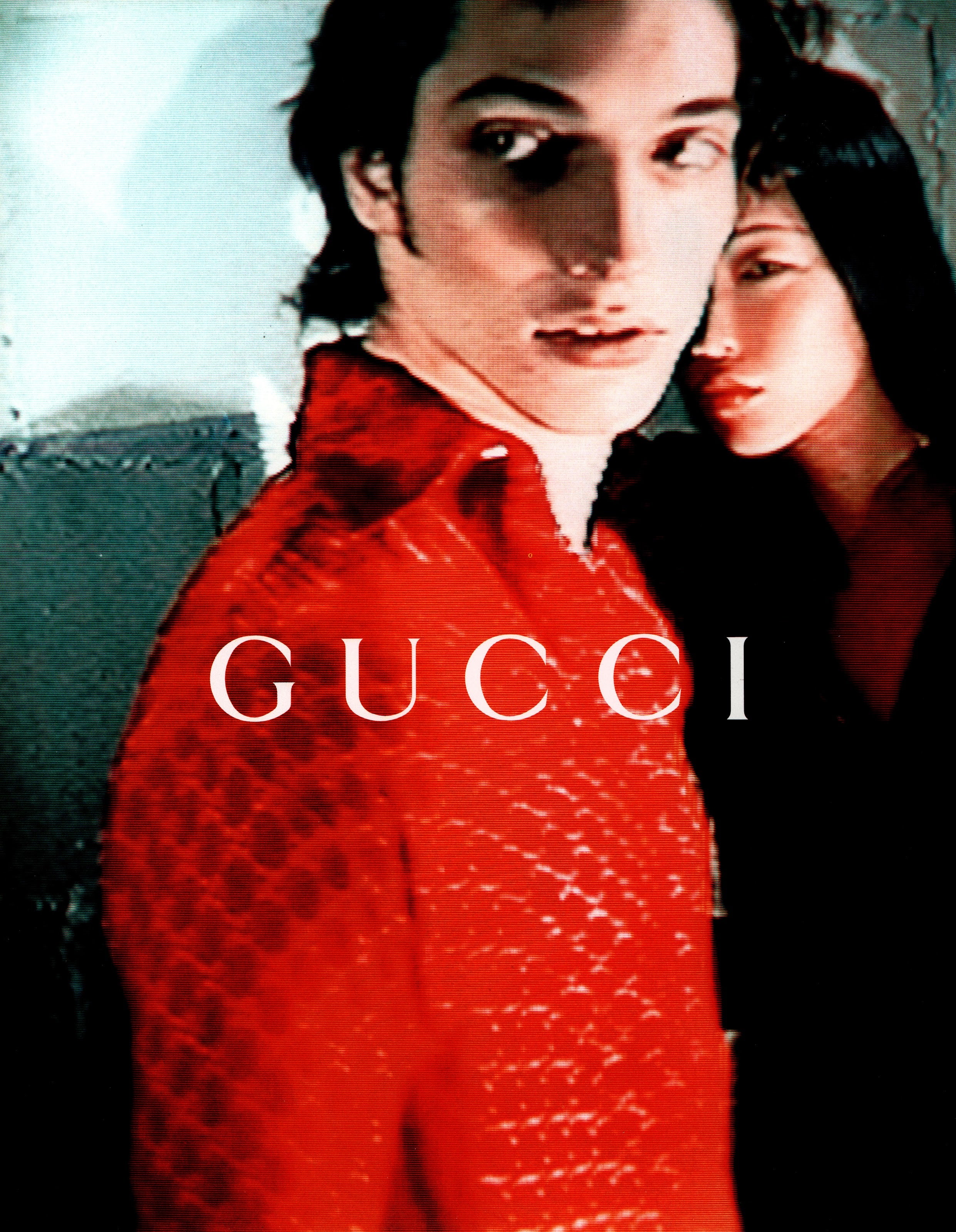 GUCCI Runway velours chemise monogramme FW 1997