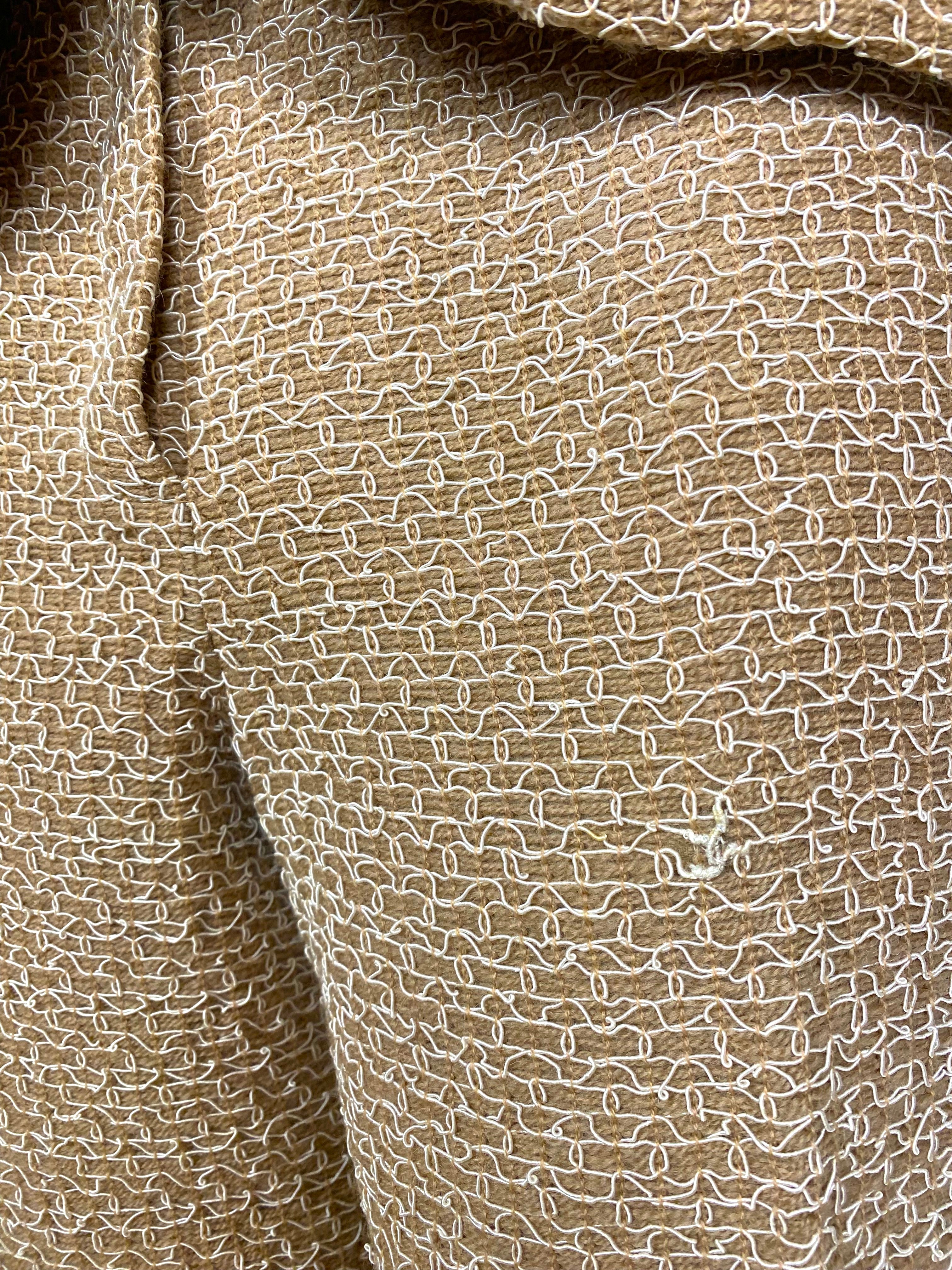 CHANEL Wool Blend Ensemble Jacket & Trousers Set Circa 1990